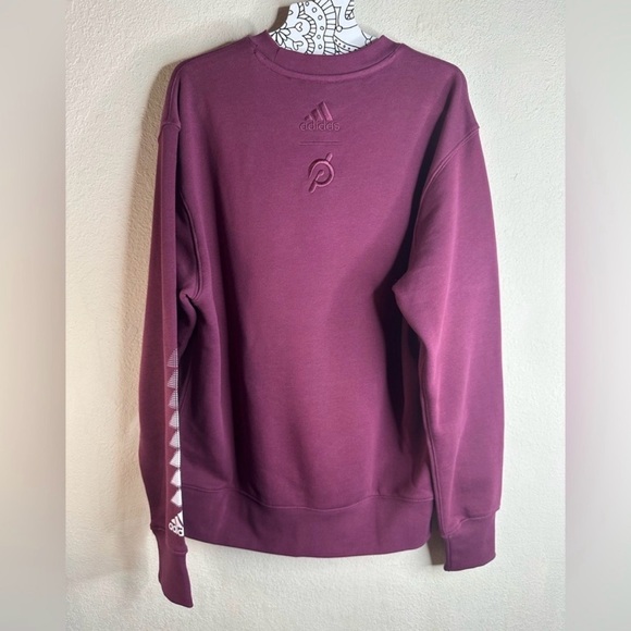 Peloton Adidas Burgundy Sweatshirt size small - Picture 2 of 5
